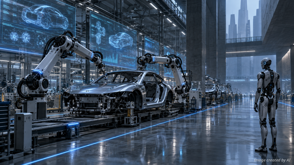 Using AI in Electric Vehicle Production Lines
