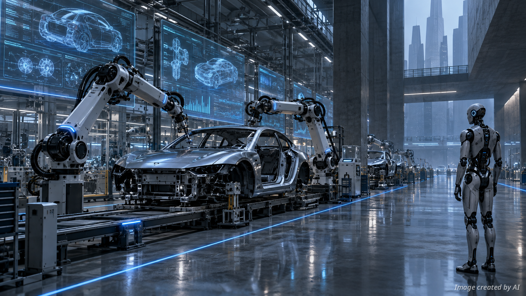 Using AI in Electric Vehicle Production Lines