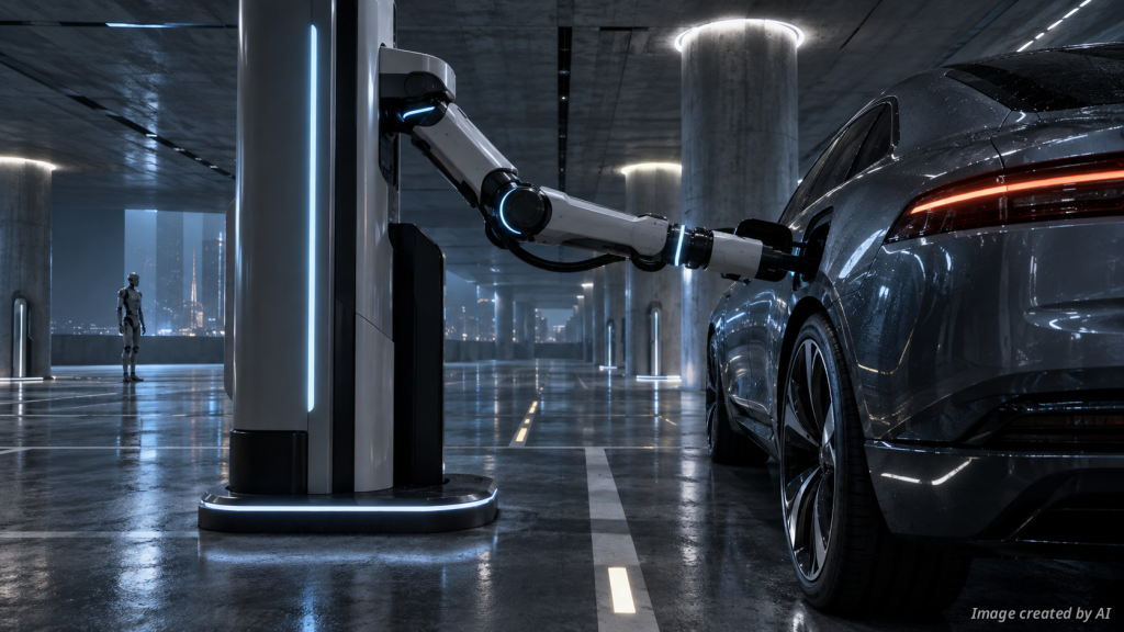 Intelligent EV Charging Robots: The Future of Infrastructure in Laos