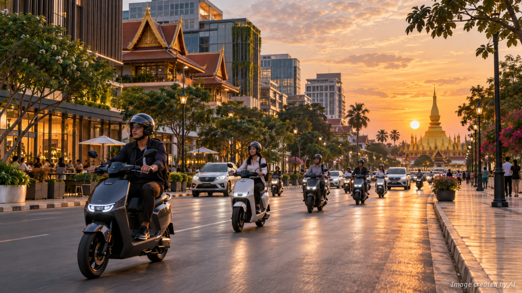 ອະນາຄົດຂອງລົດຈັກໄຟຟ້າ ແລະ ການວາງຜັງເມືອງໃນລາວ